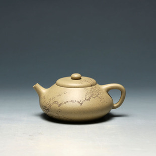 本山绿泥储亚军 明理茶艺 宜兴紫砂壶 周倩全手工壶 220CC石瓢