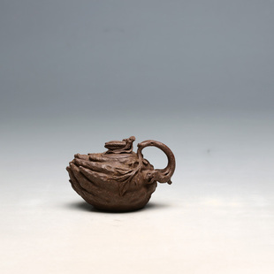 宜兴 薛峰 紫砂壶 全手工80CC 茶壶 佛手紫砂花器明理茶艺