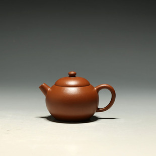纯全手工朱砂150CC小品巨轮 明理茶艺 宜兴紫砂壶 茶壶 杨丽娟