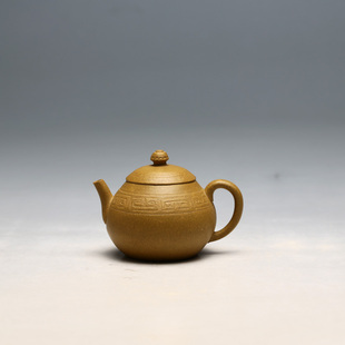 60CC 明理茶艺 杨程全手工黄金段泥不语 宜兴紫砂 花器 吴震弟子