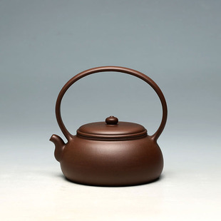 徐达明弟子 明理茶艺宜兴紫砂壶全手工 姜敏纯手工 500CC提梁壶