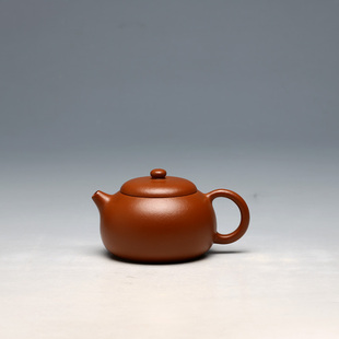 朱砂茶壶 杨丽娟全手工朱泥小品西施 150CC 明理茶艺 宜兴紫砂壶