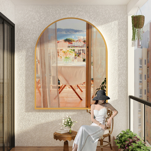 网红假窗户打卡阳台墙面装 饰房间氛围布置民宿仿真贴造景3d立体