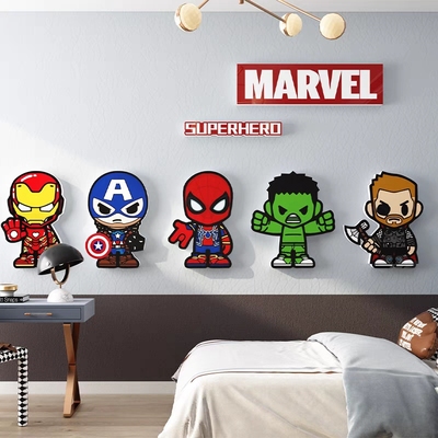 儿童房间布置装饰品漫威