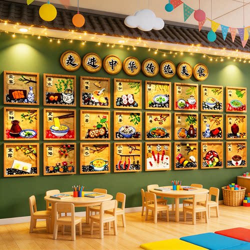 24二十四节气文化挂图画木牌幼儿园楼梯墙面装饰走廊环创主题成品