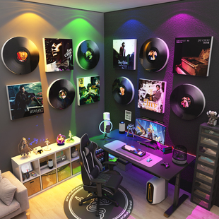 周杰伦黑胶唱片电竞馆酒店房间墙面贴装饰背景板网吧海报挂画布置
