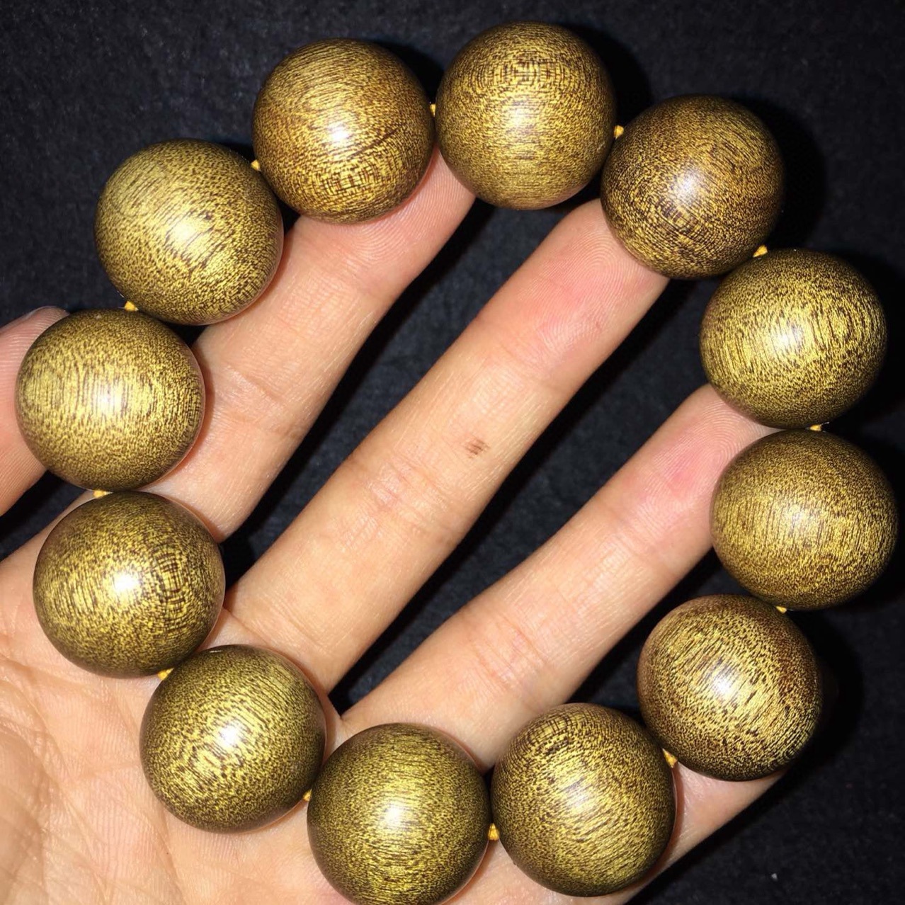 正宗金丝楠木手串文玩老料手持拆房料阴沉金丝楠老料时来运转