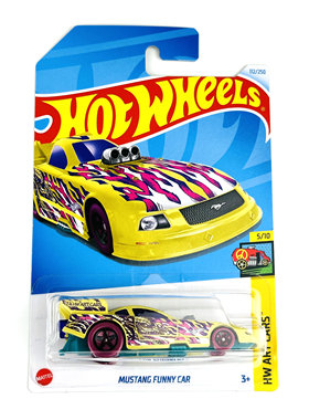 风火轮HotWheels MUSTANG FUNNY CAR黄 2024-112