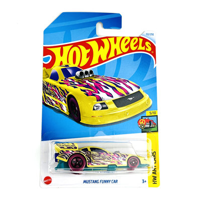 风火轮HotWheels MUSTANG FUNNY CAR黄 2024-112