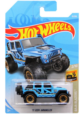风火轮HotWheels 17 JEEP WRANGLER 17款吉普牧马人 蓝 2019-13