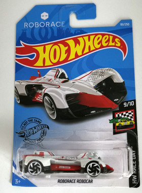 风火轮HotWheels ROBORACE ROBOCAR 无人驾驶方程式 白 2019-161