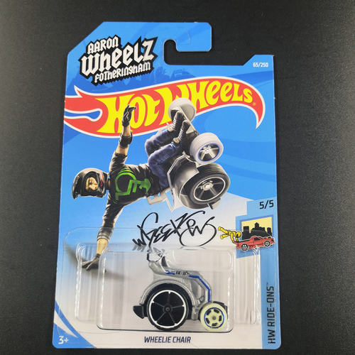 风火轮HotWheels WHEELIE CHAIR 特技轮椅 银 2019-65