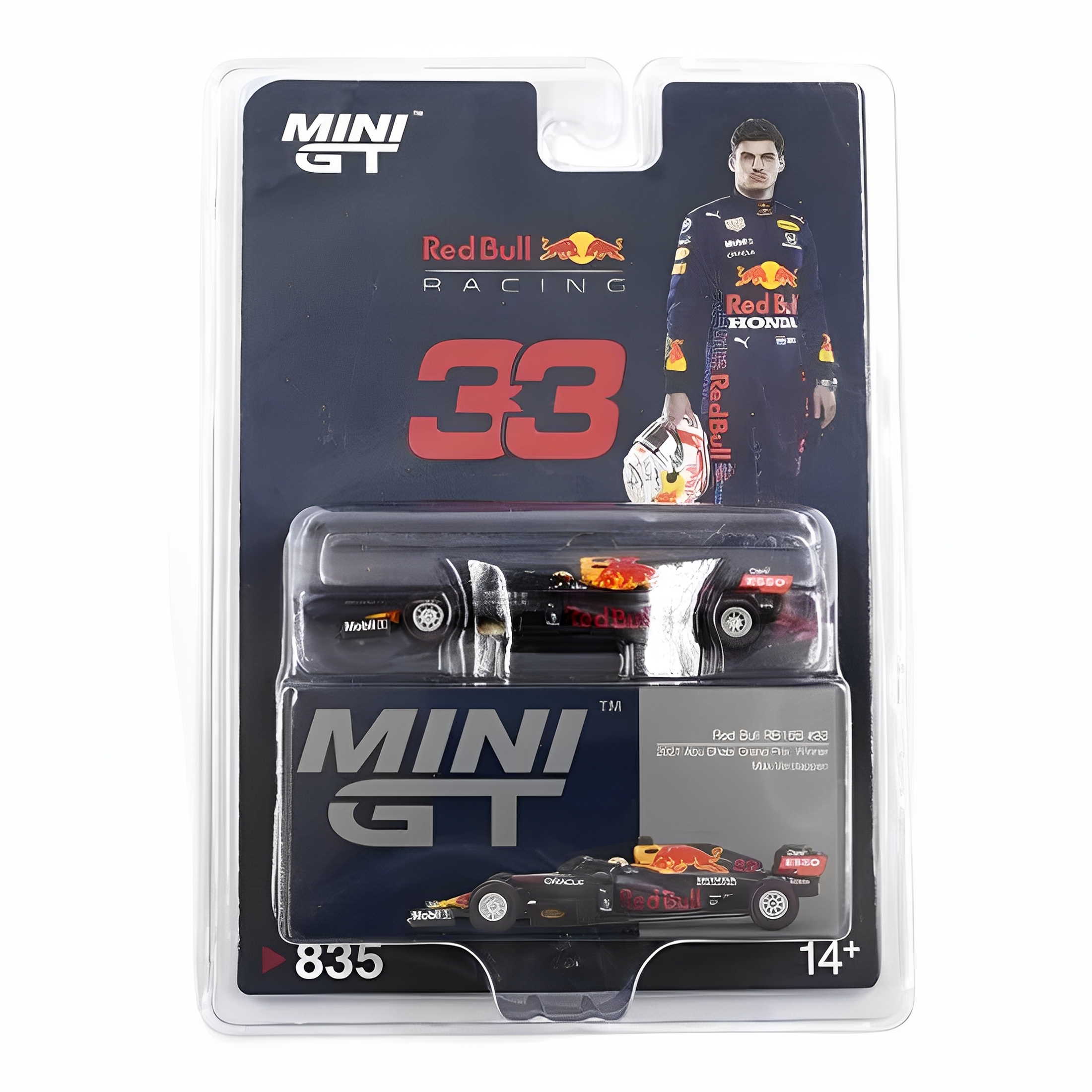 MINIGT 1:64 F1 红牛 RB16B 阿布扎比大奖赛 #33维斯塔潘 佩雷兹