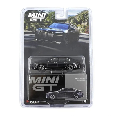 MINIGT 1:64 宝马BMW I7 XDRIVE60 (G70) 黑蓝宝石