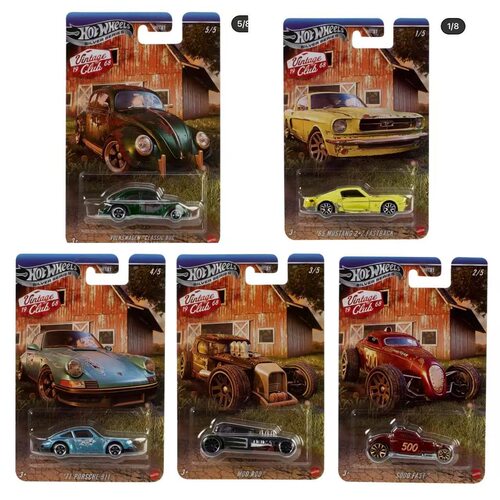 风火轮HotWheels 经典俱乐部保时捷大众甲壳虫福特野马 HRT81-H