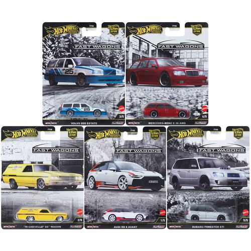 风火轮HotWheels Fast Wagons瓦罐套奔驰奥迪斯巴鲁沃尔沃FPY86-J