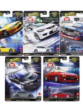 风火轮HotWheels 丰田速霸GTRR32本田思域马自达RX3三菱FPY86-M