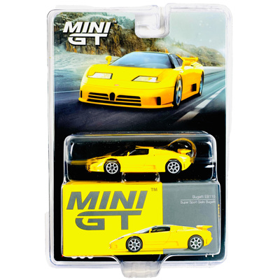 MINIGT 1:64 布加迪BUGATTI EB110 超级跑车 GIALLO BUGATTI