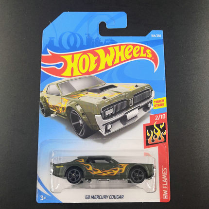 风火轮HotWheels 68 MERCURY COUGAR 福特水星 火焰纹绿 2019-164