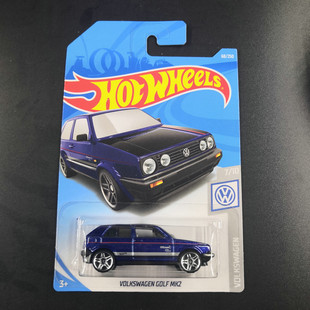 风火轮HotWheels VOLKSWAGEN GOLF MK2 大众高尔夫 深蓝 2019-68