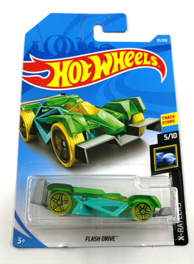 风火轮HotWheels FLASH DRIVE 绿 2019-35