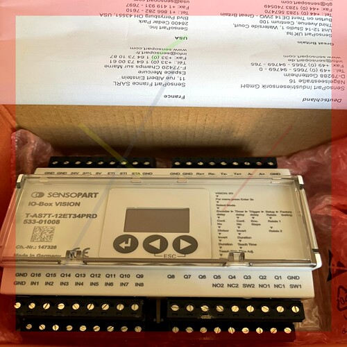询价!SRNSOPART 控制器 IO-Box VISION  T-AS7T-12ET34PRD