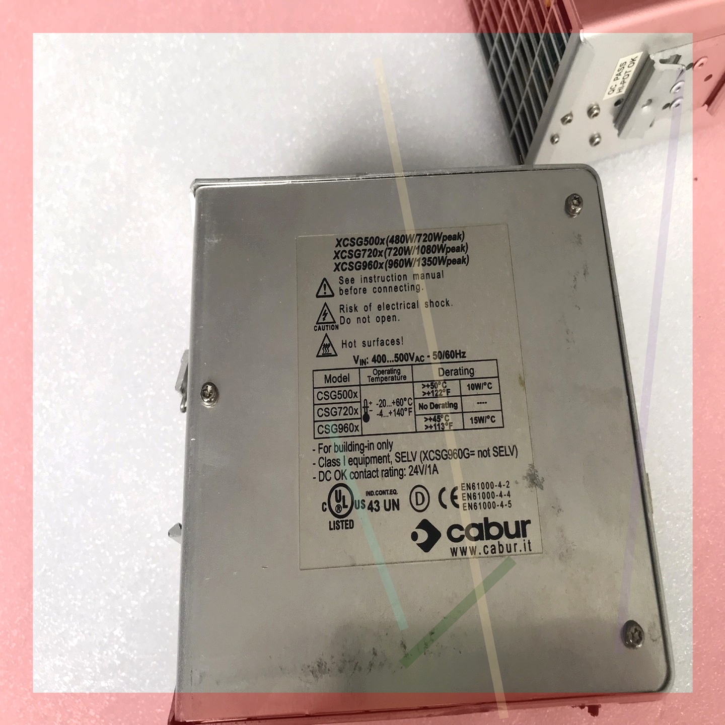 询价!cabur卡博导轨式开关电源 XCSG960G