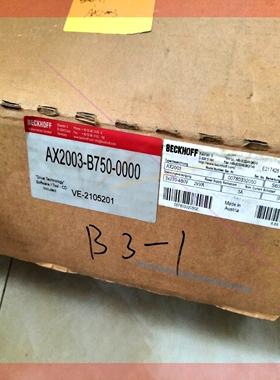 询价!全新倍福AX2003-B750-0000