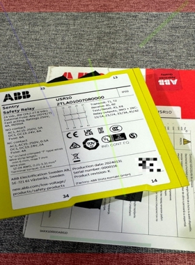 询价!ABB继电器 USR10 2TLA010070R0000询价