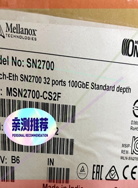 询价!Mellanox 迈络思 SN2700 MSN2700-CS