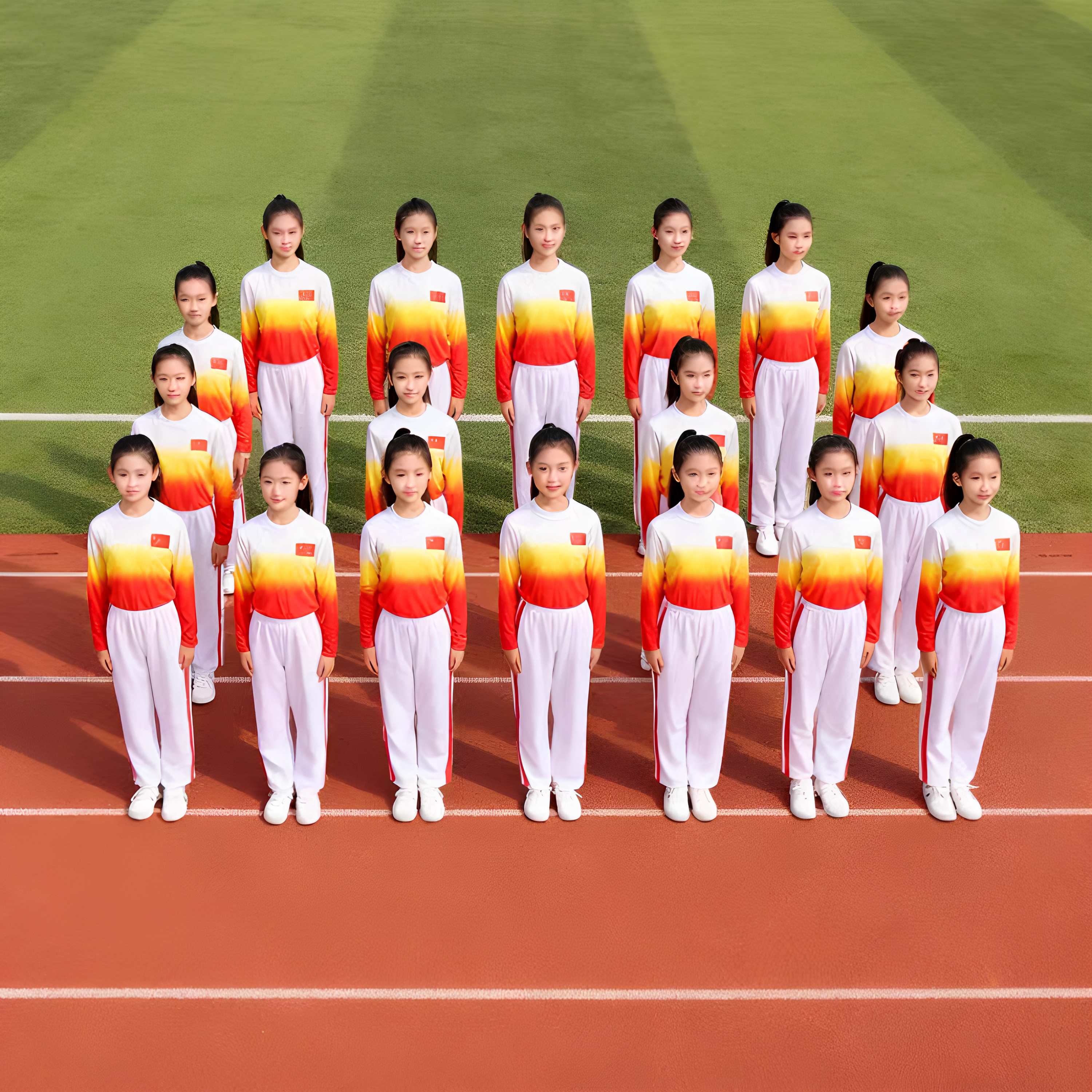 初高中广播体操服装儿童小学生运动会开幕式演出服健美身操团体服