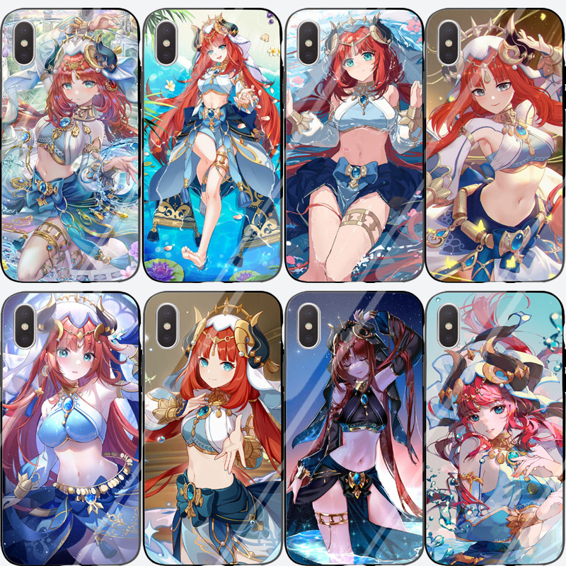 原神妮露手机壳适用opporeno9苹果15 14 13 vivox90小米华为nova10红米note12pro k60荣耀80黑鲨5一加三星s24