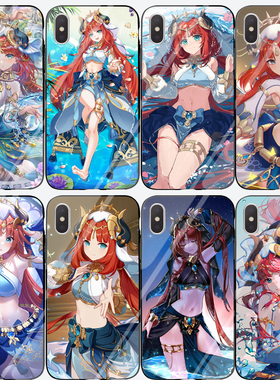 原神妮露手机壳适用opporeno9苹果15 14 13 vivox90小米华为nova10红米note12pro k60荣耀80黑鲨5一加三星s24
