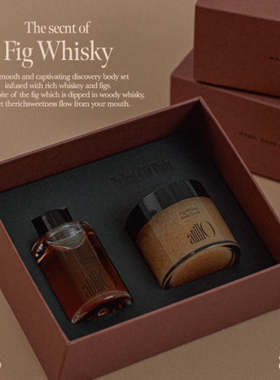 韩国直邮 anillo威士忌无花果身体油香薰磨砂膏去角质嫩白礼盒套