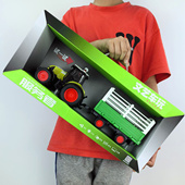 儿童农夫车拖拉机模型农场拖车收割机灌水车运输车玩具套装 礼盒装