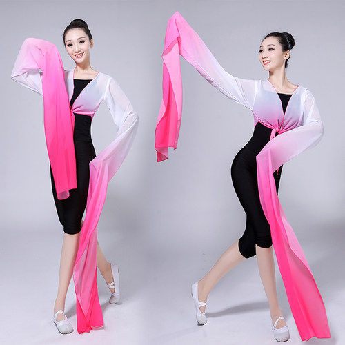 练功水袖惊鸿藏族古典舞蹈服儿童