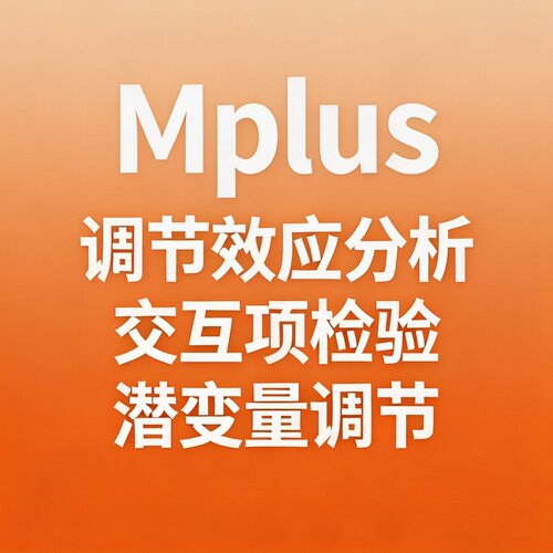 Mplus 中介调节效应分析交互项检验路径图绘制 CR AVE  数据调整