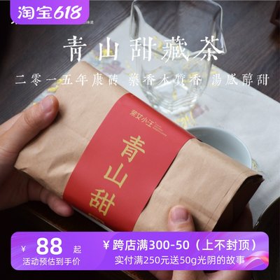 茶女小汪雅安藏茶2015年康砖