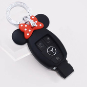 奔驰硅胶车钥匙套包壳米奇米妮C200LC级glc260gla200glk300BE级女