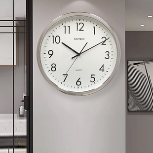 金钟宝挂钟客厅卧室静音钟表餐厅家用装饰创意挂墙时钟简约石英钟