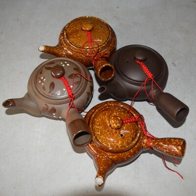 宜兴紫砂壶紫泥单把实用功夫茶具