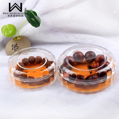 透明亚克力檀木沉香手链花边圆盒