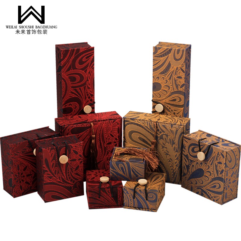 流苏锦盒手串念珠盒古玩挂件佛珠