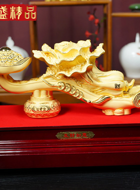 百财如意沙金白菜摆件客厅招财装饰品店铺乔迁开业礼品办公桌摆件