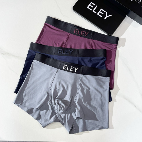 ELEY新款男士内裤80支莫代尔中腰大码无痕裸感舒适透气平角裤