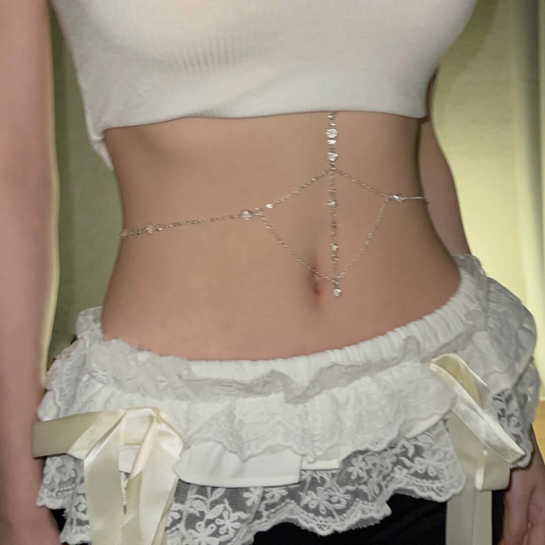 腰链比基尼水钻配饰女