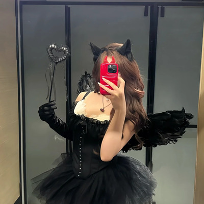 天使祭祀万圣节服装COS性感小恶魔角色扮演夜店主题派对主播服