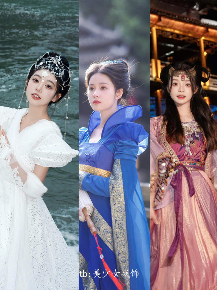 仙剑奇侠传服装夕瑶雪见龙葵灵儿紫萱云南旅游苗疆少女写真影楼