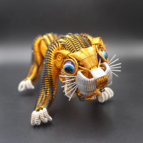 Tiger xioshanhe Handicraft Aluminum Wire Braid Tiger Metal Wire Diy Производство творческие подарочные украшения украшения