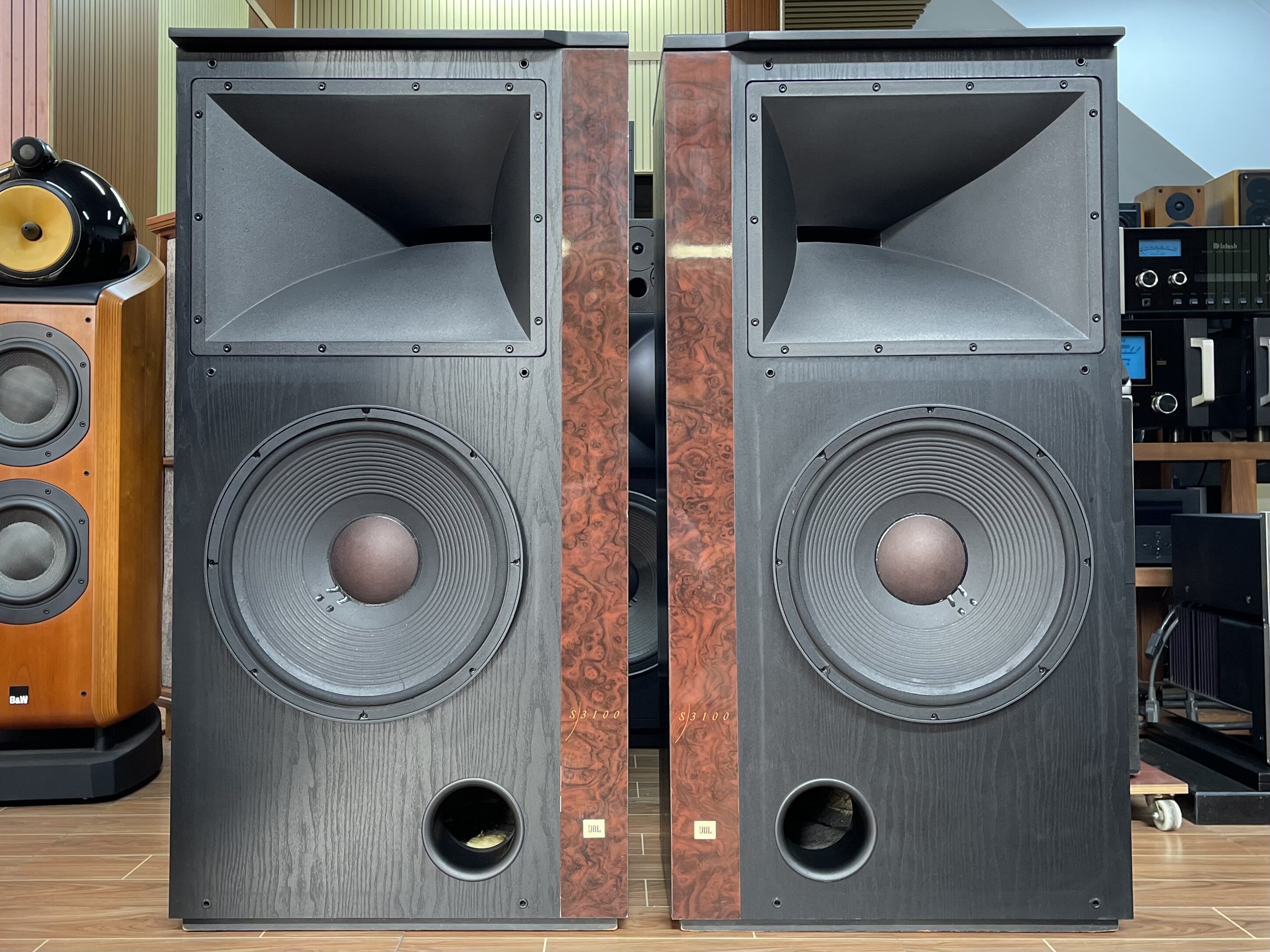 美国JBL S3100 经典发烧高端大号角15寸监听落地音箱